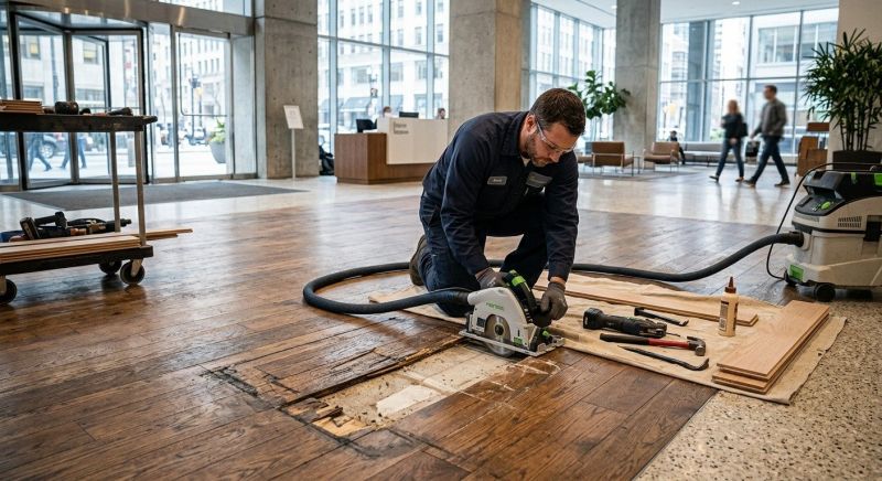 Our team working on Flooring Service projects in Pendleton, IN
