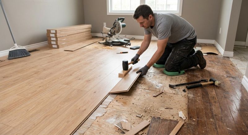 Laminate Floor Replacement in Madison County, IN