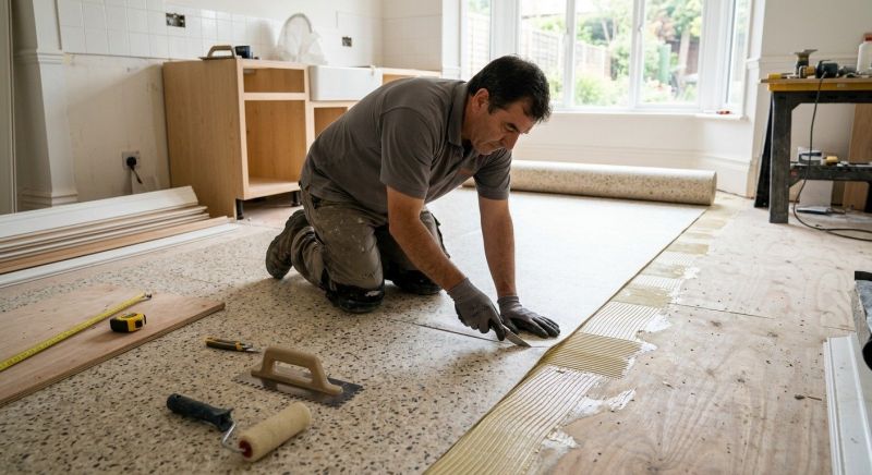 Linoleum Floor Installation in New Castle, IN