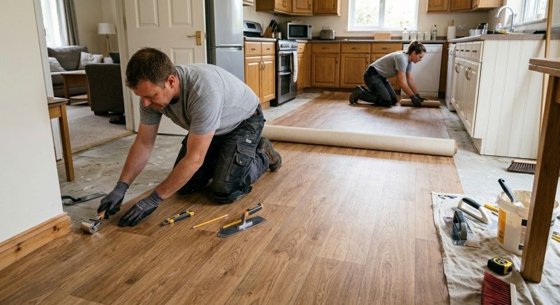 Linoleum Flooring Replacement in Pendleton, IN