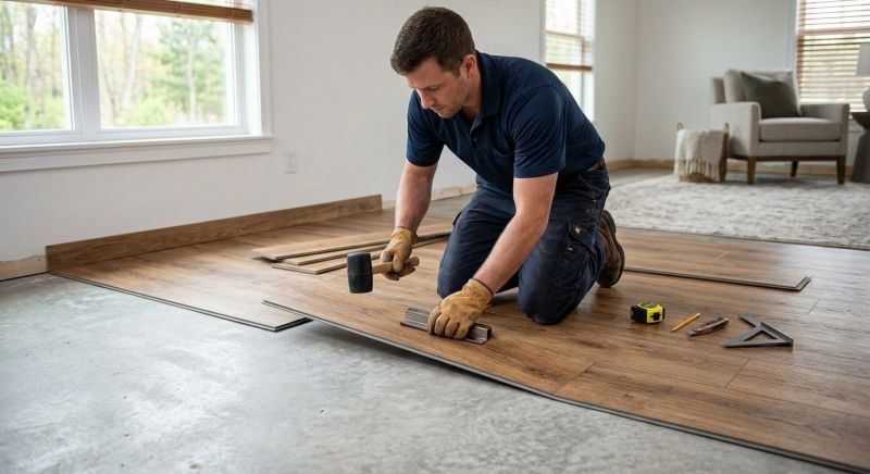 Luxury Vinyl Tile Installation in Charlottesville, IN