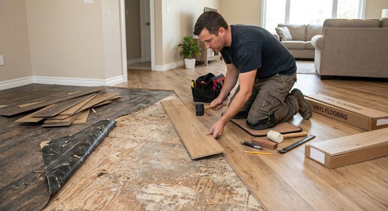 Vinyl Flooring Installation in Charlottesville, IN