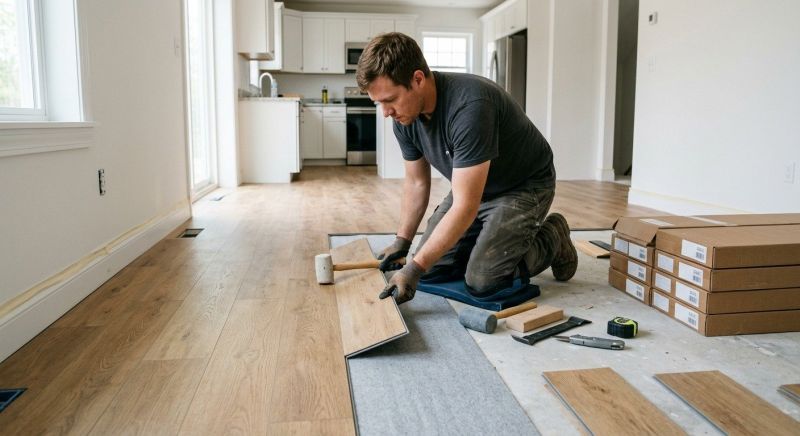 Vinyl Plank Floor Installation in Pendleton, IN